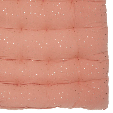 Atmosphera Kids Oya vloermatras met gouden driehoekjes - 120x60x5cm - Terracotta