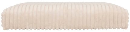 Hocker / Poef Essestial Ribcord - opvouwbaar - wit - MDF/polyester - 38 x 38 cm - met opbergruimte - extra zitplaatsen