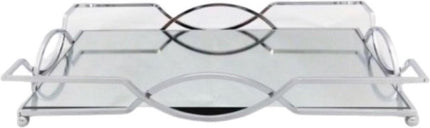 Zilveren spiegeldienblad 42cm