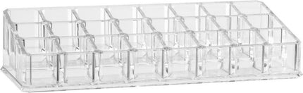 5Five Make-up organizer - 24 vakken - 22,5 x 5 cm - lippenstift of nagellak houder - kunststof