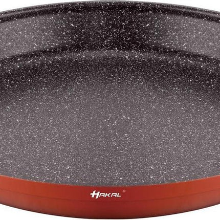 Paella Pan 36 cm Rood- Marmer coating -  ook voor Inductie