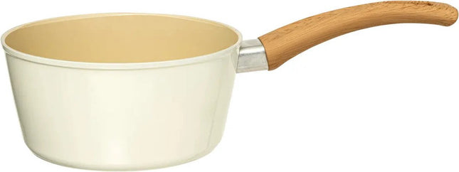 5Five Steelpan Harmony - Alle warmtebronnen - Beige - Dia 16 cm - handvat bakeliet - aluminium - sauspan