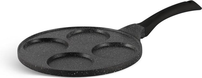 Edënbërg Stonetec Line - Pannenkoekenpan - Keramische/Marmeren Coating - 26 cm - 4 kops