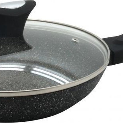 Klausberg 7040 -  koekenpan met deksel - Ø26 cm - Marmer coating - Alle warmtebronnen