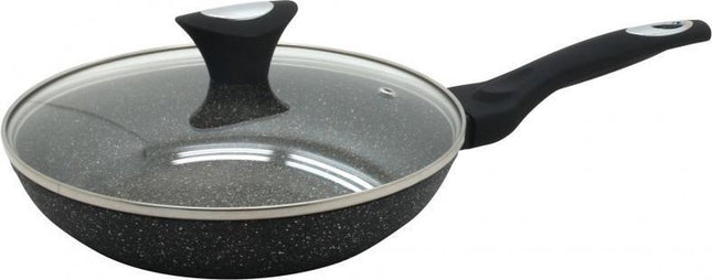 Klausberg 7040 -  koekenpan met deksel - Ø26 cm - Marmer coating - Alle warmtebronnen