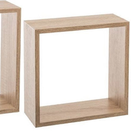 5Five Fixy wandplank set van 3 stuks - 30x12x30cm - Eiken Naturel