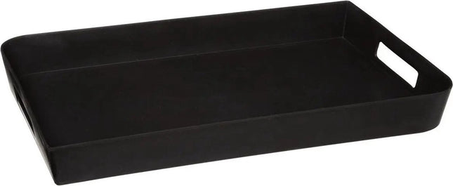 5Five Dienblad - antraciet - 44 x 29 cm - rechthoekig - met handvaten - serveerblad