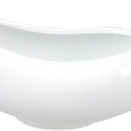 Witte Saucière / Sauskom – 14cl – Porseleinen Juskom – Stijlvol en Praktisch voor Sauzen, Dressings en Jus – 17 cm