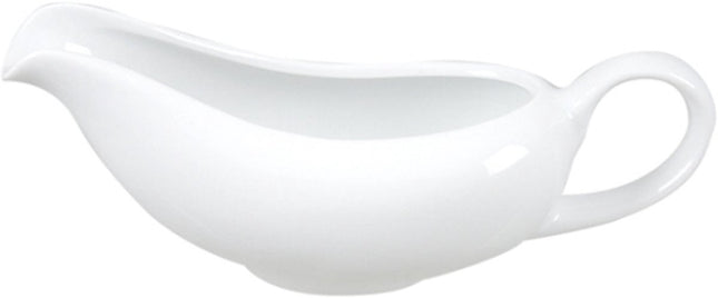 Witte Saucière / Sauskom – 14cl – Porseleinen Juskom – Stijlvol en Praktisch voor Sauzen, Dressings en Jus – 17 cm