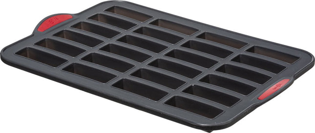5Five Mini cakes bakken bakvorm/bakblik - 33 x 23 cm - voor 24x stuks - Siliconen/ijzer