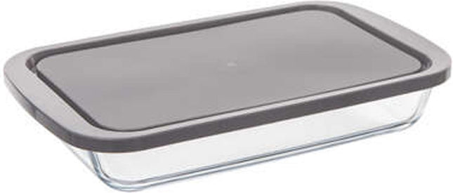 5Five Ovenschaal met deksel - borosilicaat glas - rechthoek - 1.6 Liter - 29 x 18 x 5 cm