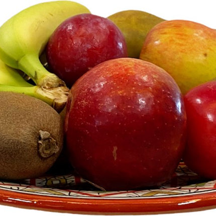 Aardewerk Fruitschaal Asfi Ø35 - saladeschaal - serveerschaal - handmade uit Marokko