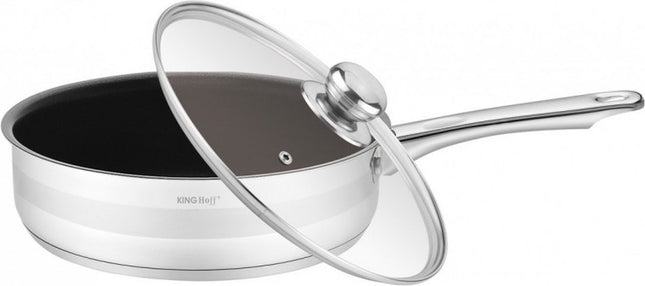 Kinghoff 1572 - Braadpan met deksel - RVS - 20 cm