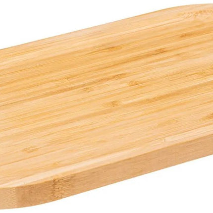 5Five Serveerplankje voor hapjes/fingerfood - 4x - 30 x 15 cm - bamboe hout - borrelplank - tapasplank