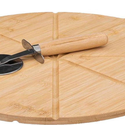 5five Pizza Snijplank met Pizzames - Hout - Ø 37cm