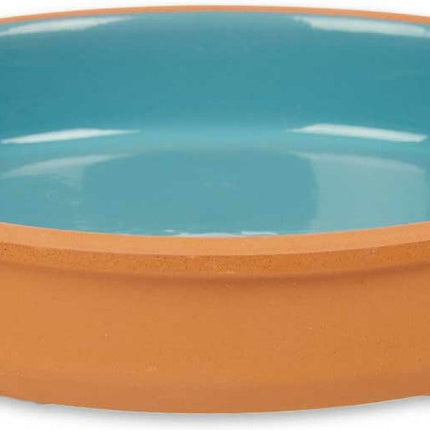 La Dehesa - Tapas/hapjes serveren/oven schaal terracotta/blauw 23x4 cm
