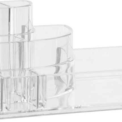 5Five Make-up organizer - 9 vakken - 17,5 x 9,5 cm - transparant - kunststof - Nagellak houder - Make-up houder - Organizers