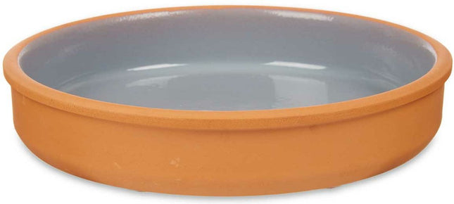 La Dehesa - Tapas/hapjes serveren/oven schaal terracotta/grijs 23x4 cm
