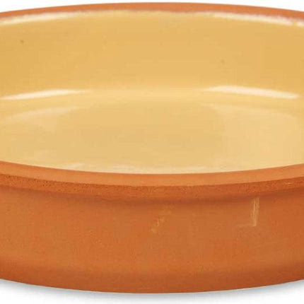 La Dehesa - Tapas/hapjes serveren/oven schaal terracotta/geel 23x4 cm
