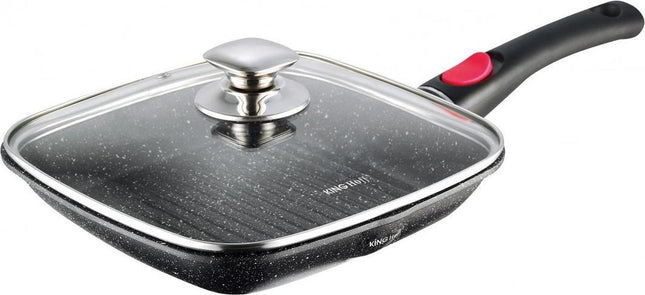 Kinghoff 1510 grillpan - 24x24 cm - marble coating - inductie