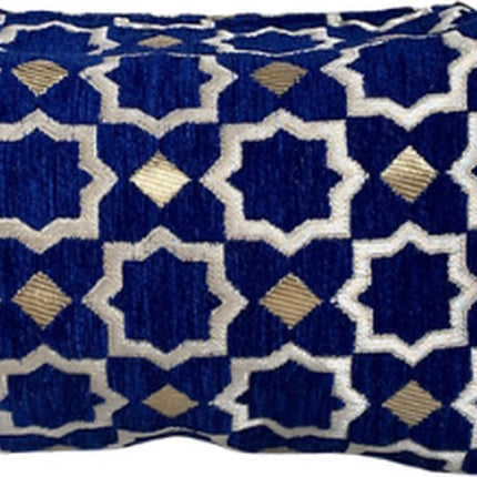 Luxe Toilettas Pouch met Oosters Patroon - Handige Reis Make-up Tas - Compacte Reistas voor Toiletries - Blauw