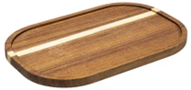 Secret de Gourmet – Acaciahouten Serveerplank – 30×20 cm – Natuurlijk Design