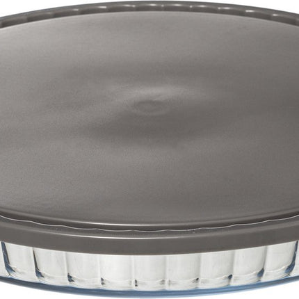 Glazen fruitcakevorm met deksel, Ø 30 cm