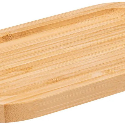 5Five Serveerplankje voor hapjes/fingerfood - 2x - 20 x 10 cm - bamboe hout - borrelplank - tapasplank