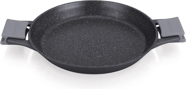 Royalty Line® MP32M Paellapan Inductie - Ø 32 cm Paella Pan - Pan Met Koudgrepen - Paella Voor Alle Warmtebronnen - Oven Vrij - Antiaanbaklaag - Zwart