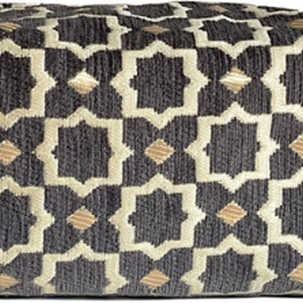 Luxe Toilettas Pouch met Oosters Patroon - Handige Reis Make-up Tas - Compacte Reistas voor Toiletries - Grijs