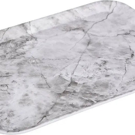 5Five Dienblad/serveer tray Marble - Melamine - creme wit - 33 x 43 cm