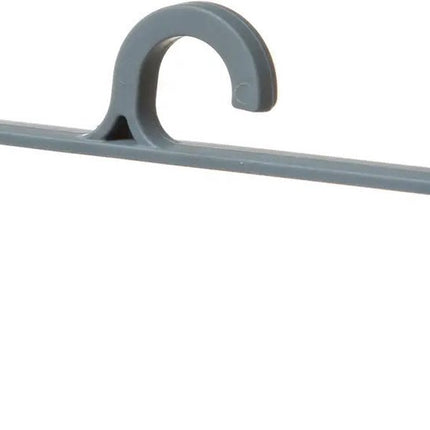 5Five Wasknijpers ophang mandje/bakje - 22 x 13 x 17 cm - wit - kunststof - Wasknijpers opbergen - Knijpermandje