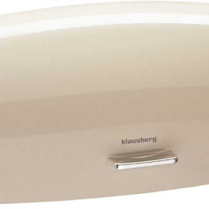 KLAUSBERG Metalen Brooddoos - Beige - 45x28,5x17 cm - Broodtrommel voor Moderne Keuken - KB-7932 - Brood vershouddoos