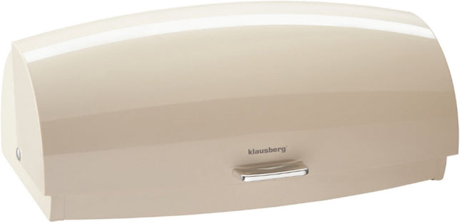KLAUSBERG Metalen Brooddoos - Beige - 45x28,5x17 cm - Broodtrommel voor Moderne Keuken - KB-7932 - Brood vershouddoos