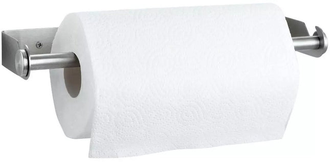 KLAUSBERG KB-7563 Keukenrolhouder | RVS Keukenaccessoire voor Keukenpapier & Aluminiumfolie | Muurmontage (Lijmen of Schroeven) | 33 cm