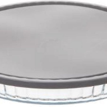 Glazen bakvorm/bakblik/ovenschaal - rond 27,5x3,5cm - oven/magnetron/koelkast/diepvriezer/vaatwasserbestendig - met deksel