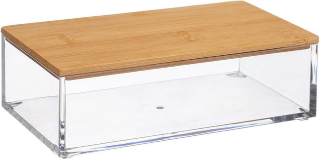 Sieraden/make-up houder/box 16 x 5 cm van kunststof - Nagellak box - Sieraden box - Make-up box - Organizer