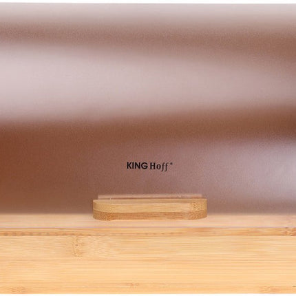 Kinghoff 3216 - Broodtrommel - Bamboe - Acryl - 39x28x18.5 cm - 20 liter