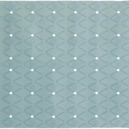 5Five Douche/bad anti-slip mat badkamer - pvc - ijsblauw - 70 x 35 cm - met zuignappen