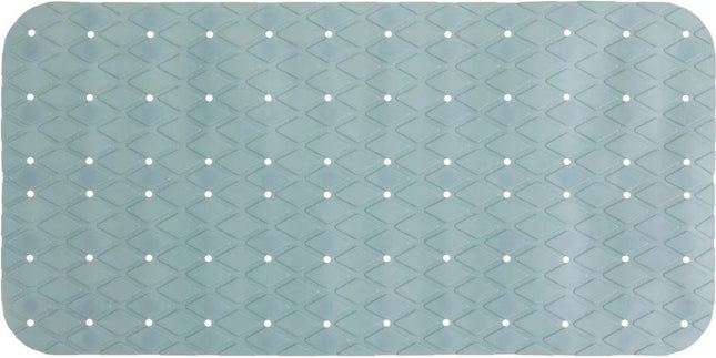 5Five Douche/bad anti-slip mat badkamer - pvc - ijsblauw - 70 x 35 cm - met zuignappen