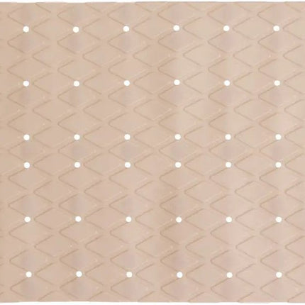 5Five Douche/bad anti-slip mat badkamer - pvc - beige - 70 x 35 cm - met zuignappen