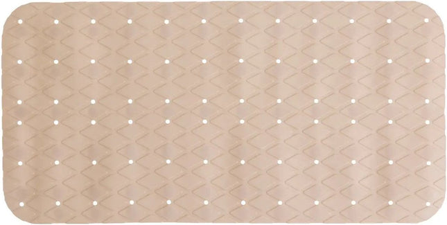 5Five Douche/bad anti-slip mat badkamer - pvc - beige - 70 x 35 cm - met zuignappen