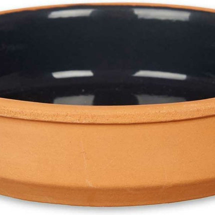 La Dehesa - Set 4x tapas/creme brulee schaaltjes terracotta/zwart 16cm