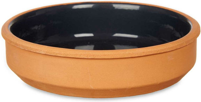 La Dehesa - Set 4x tapas/creme brulee schaaltjes terracotta/zwart 16cm