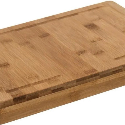 Snijplank met stoprand 35 x 24 cm van bamboe hout - Broodplank