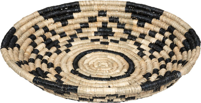 Atmosphera wanddecoratie mand hyacint - 50 CM - Zwart - Muur decoratie