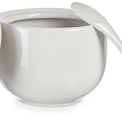 Vessia Suikerpot met deksel - wit - 310 ml - porselein - 10 x 10 x 9,5 cm