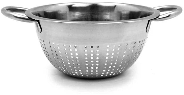 RVS Vergiet met Handvatten - 21 cm Diameter - Roestvrijstalen Zeef voor Keuken