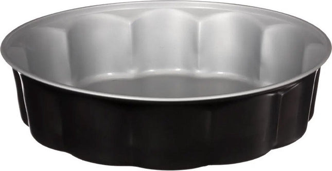 5Five Taarten bakken bakvorm/bakgerei Backery Pro - metaal - anti-aanbak laag - zwart - 26 x 6.5 cm