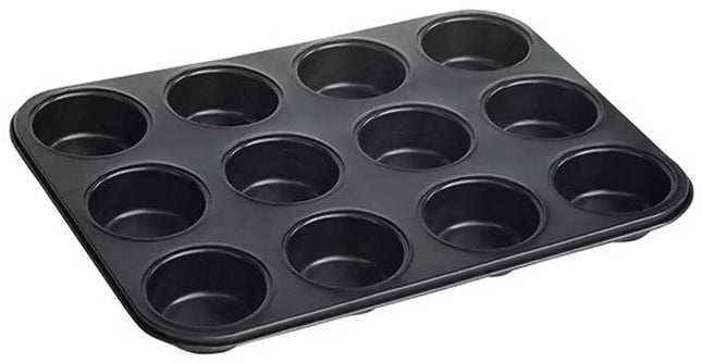 Kinghoff Cupcakevorm - 12 Delige Muffin Bakvorm, 35 x 26 x 3 cm - Ovenbestendig tot 250°C - Geschikt voor Vaatwasser - Taartvorm - Cakevorm